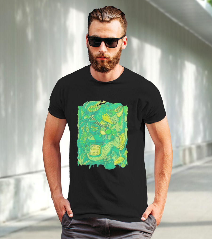 Ten Hundred Green Rhino 10 Hun Adventure T-Shirt