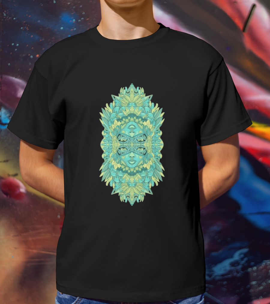 Ten Hundred Reflect Kaleidoscopic Faces Symmetrical Nature T-Shirt