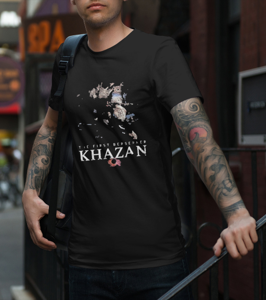 The First Berserker Khazan Fragmented Stone Mosaic Style T-Shirt