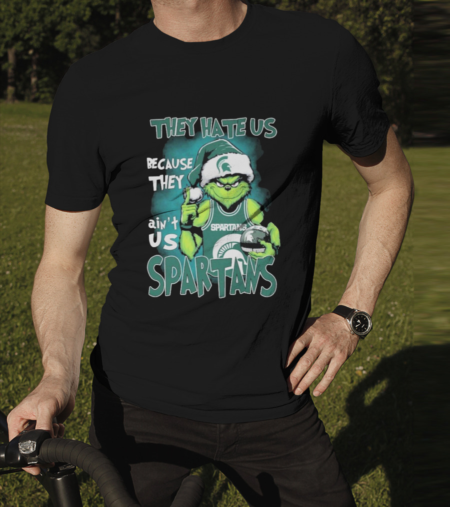 The Grinch They Hate Us Because They Ain’t Us Spartans T-Shirt