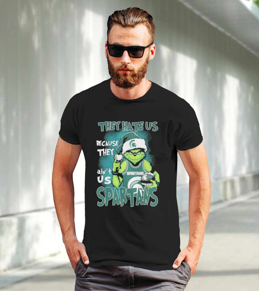 The Grinch They Hate Us Because They Ain’t Us Spartans T-Shirt