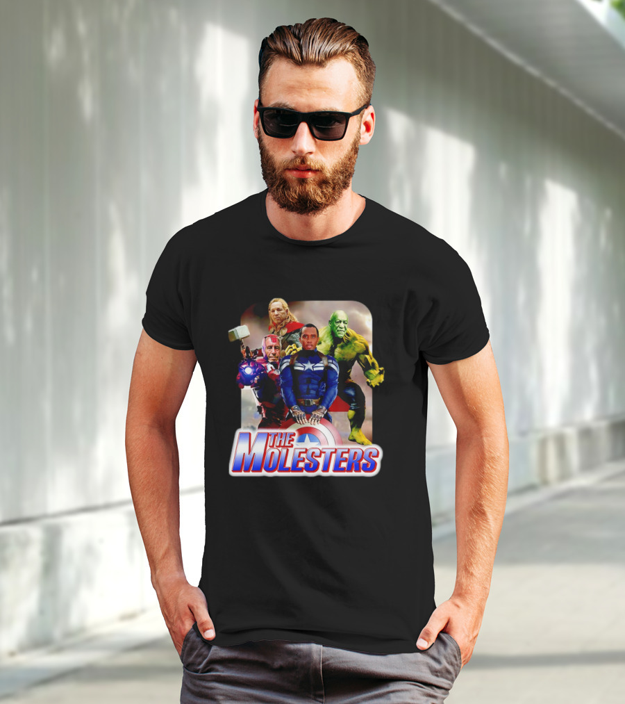 The Molesters Avengers Parody 2025 Captain America Iron Man Thor Hulk T-Shirt