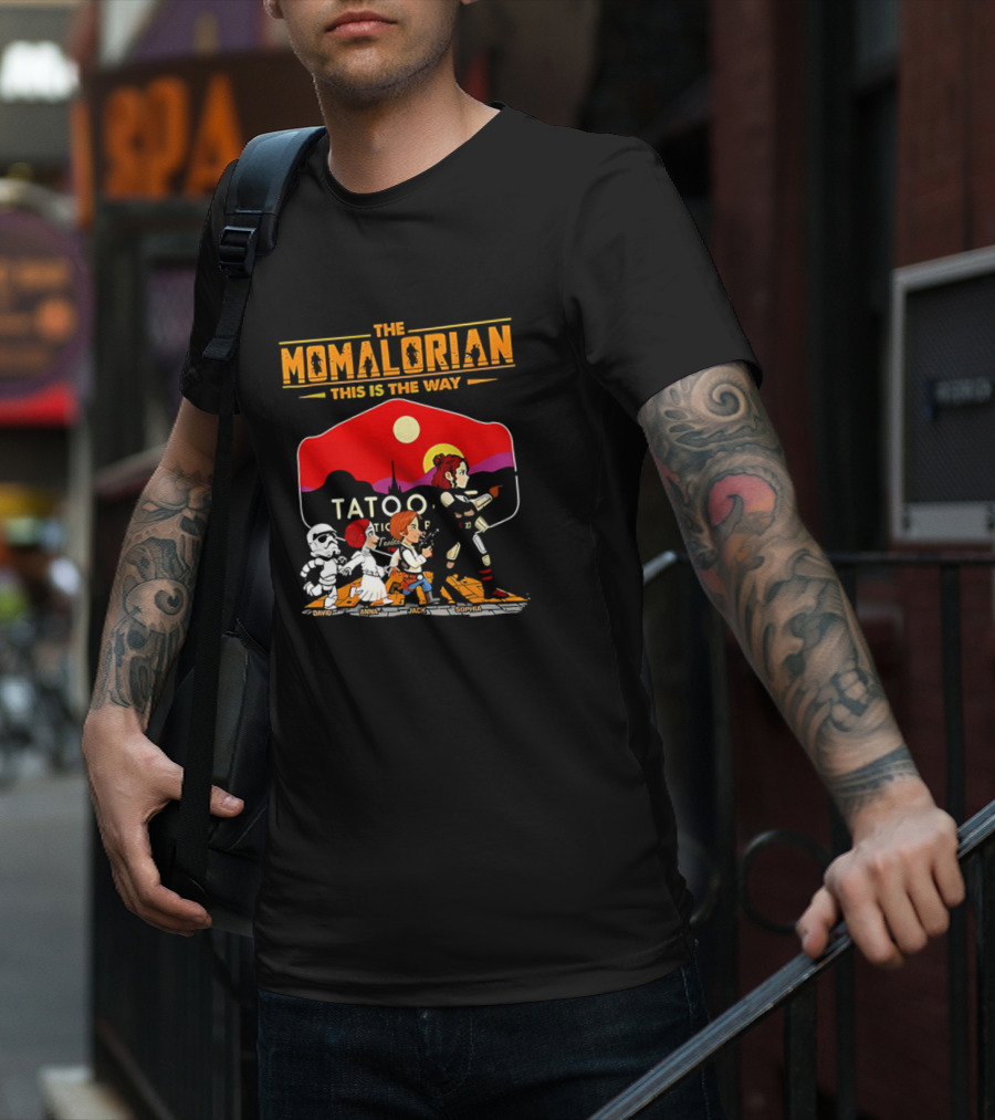 The Momalorian This Is The Way Tatooine Cartoon Adventure T-Shirt