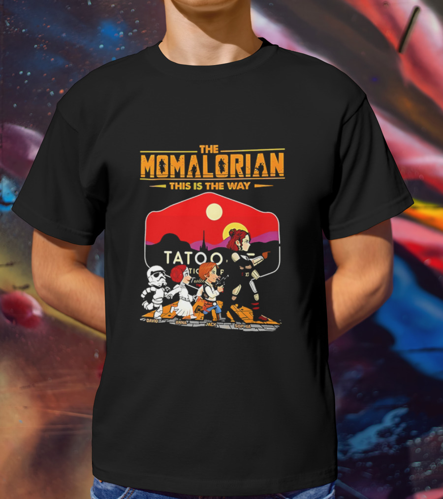 The Momalorian This Is The Way Tatooine Cartoon Adventure T-Shirt