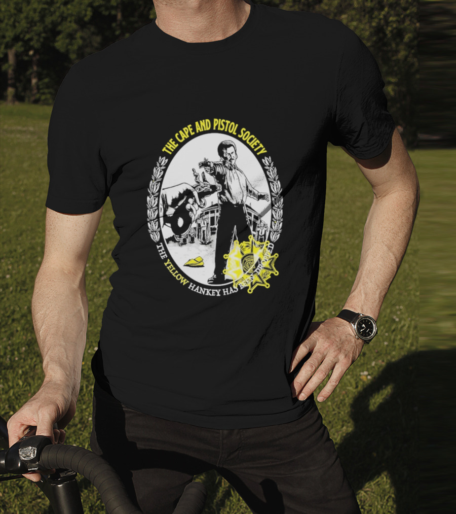 The Righteous Gemstones The Cape And Pistol Society Yellow Hankey Dropped Duelling T-Shirt