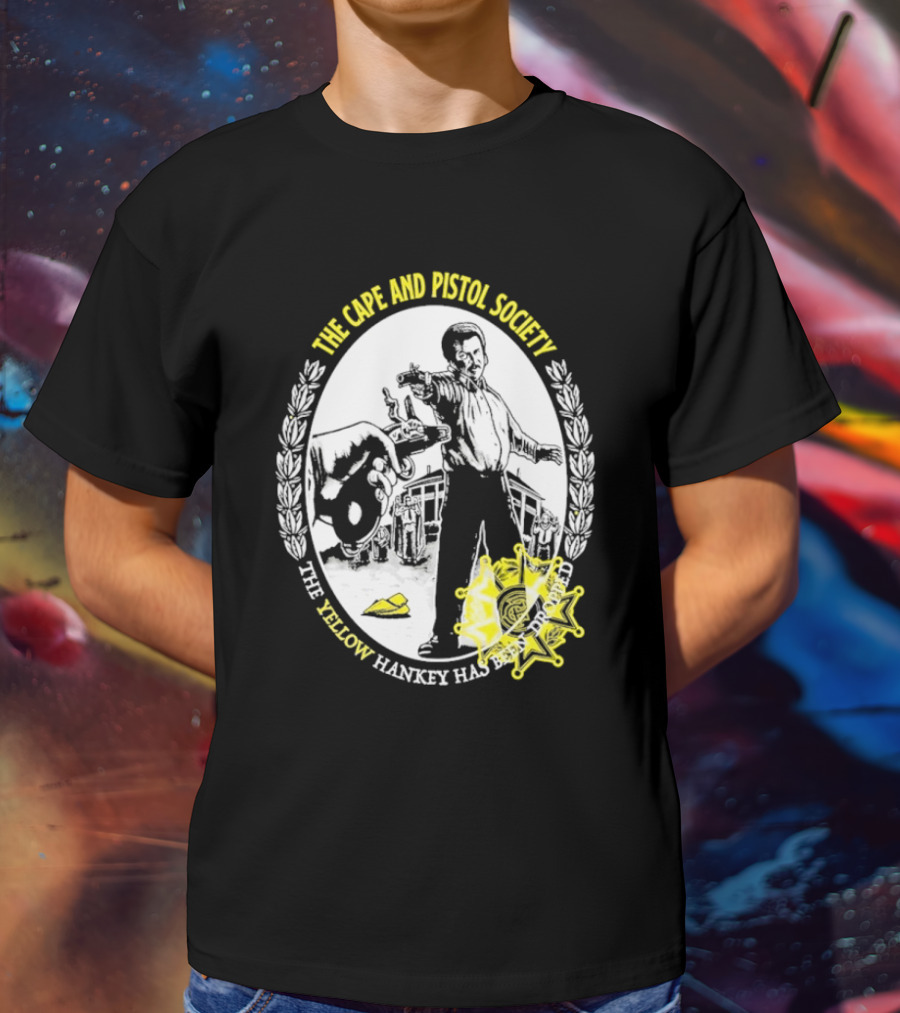 The Righteous Gemstones The Cape And Pistol Society Yellow Hankey Dropped Duelling T-Shirt