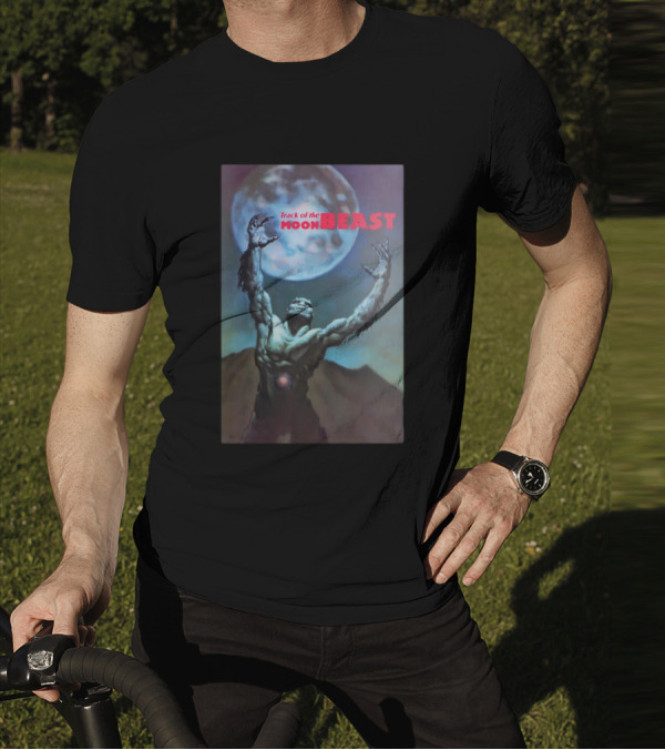Track Of The Moon Beast Monster Howling At Full Moon T-Shirt