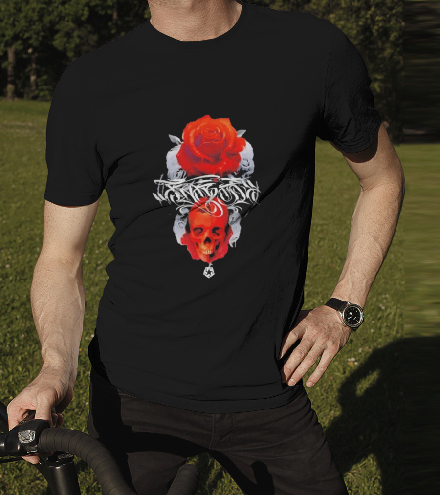 Tribal Gear Huit Rose Skull And Rose Graphic T-Shirt