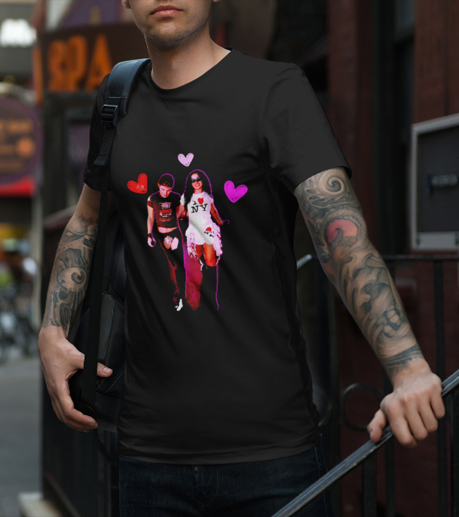 Troye Sivan Charli XCX Heart Motif NY Fashion Style T-Shirt