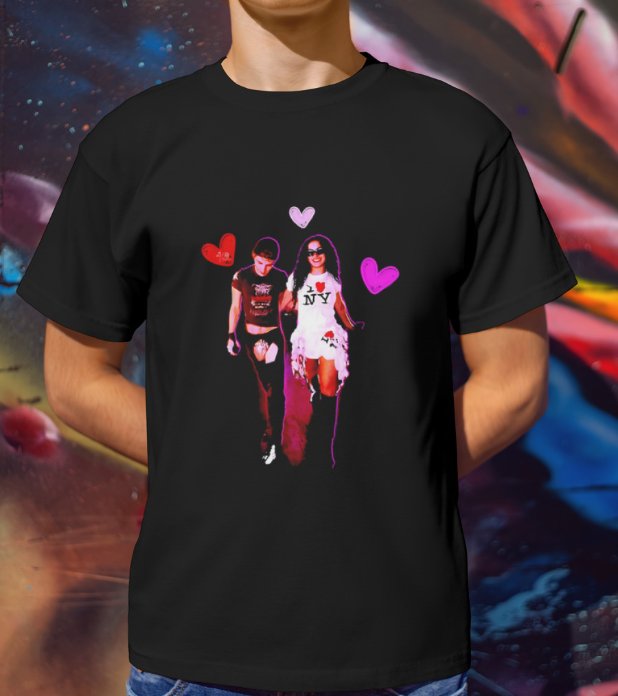 Troye Sivan Charli XCX Heart Motif NY Fashion Style T-Shirt