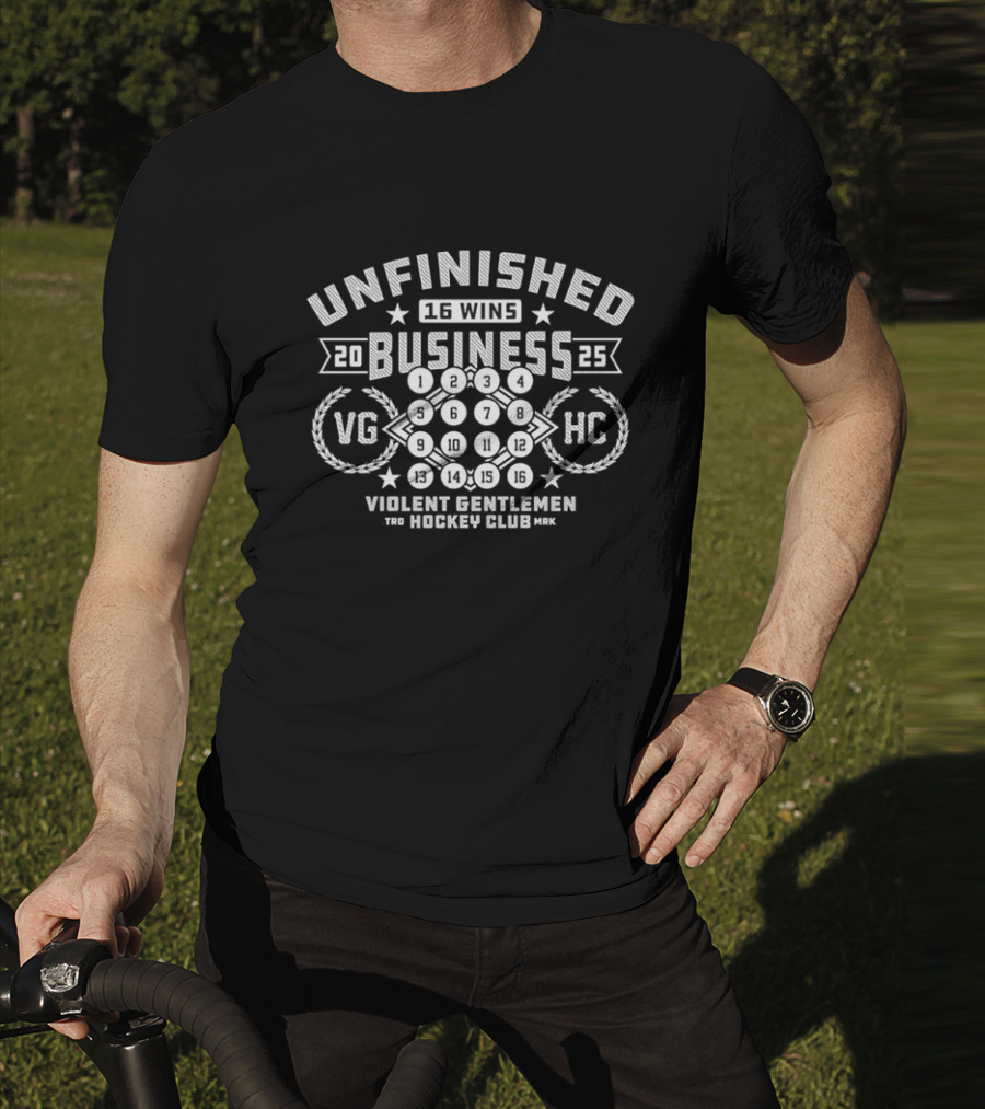 Unfinished Business 2025 Violent Gentlemen Hockey Club VG HC T-Shirt