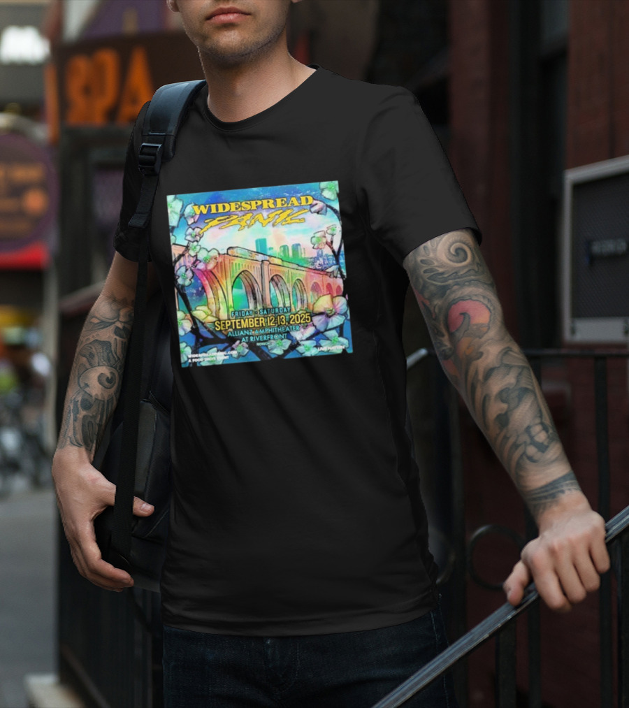 Widespread Panic Show At Allianz Amphitheater In Riverfront Richmond VA On September 12-13 2025 T-Shirt