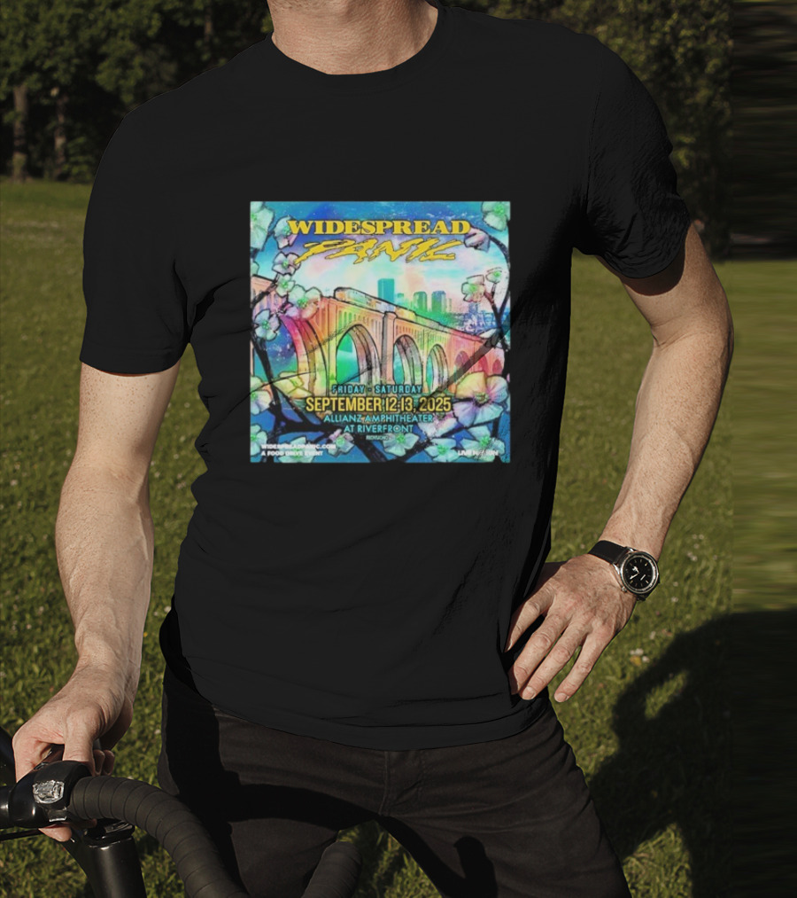 Widespread Panic Show At Allianz Amphitheater In Riverfront Richmond VA On September 12-13 2025 T-Shirt