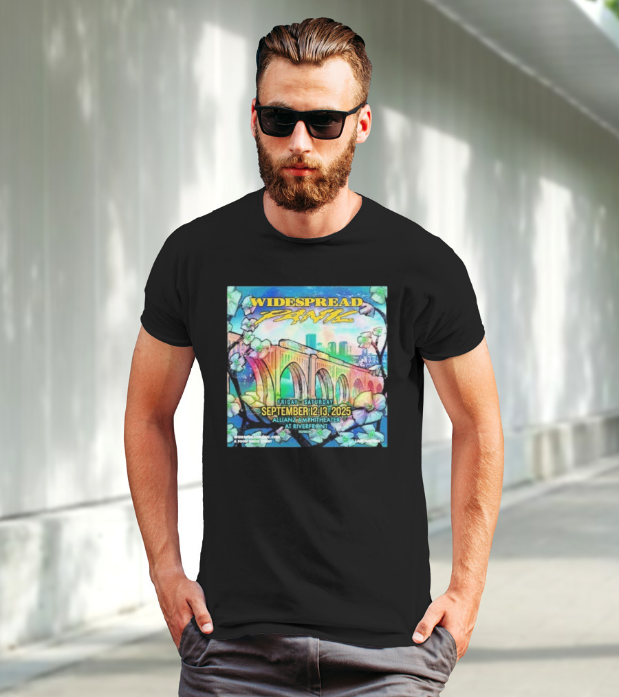 Widespread Panic Show At Allianz Amphitheater In Riverfront Richmond VA On September 12-13 2025 T-Shirt
