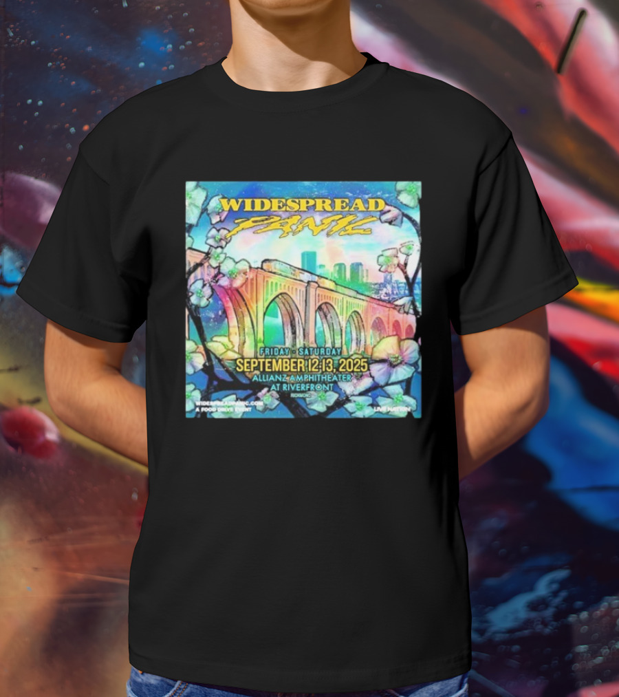 Widespread Panic Show At Allianz Amphitheater In Riverfront Richmond VA On September 12-13 2025 T-Shirt