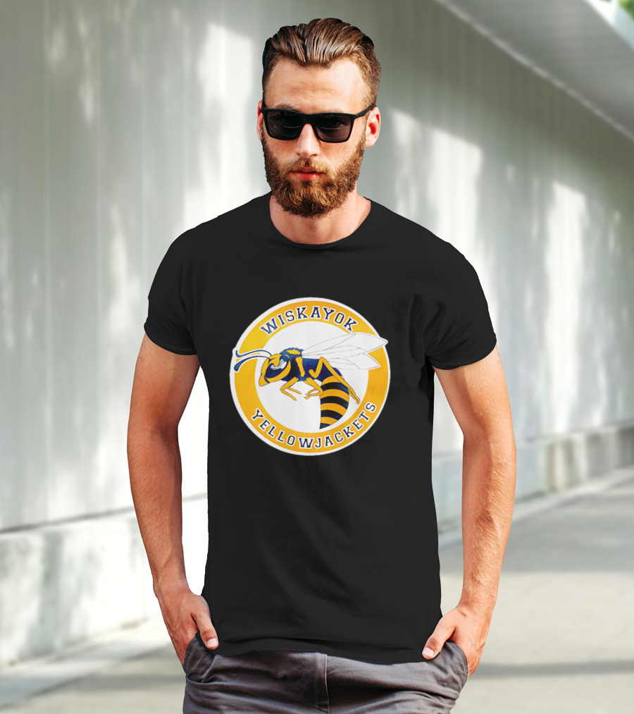 Wiskayok Yellowjackets Buzzing Insect Emblem T-Shirt