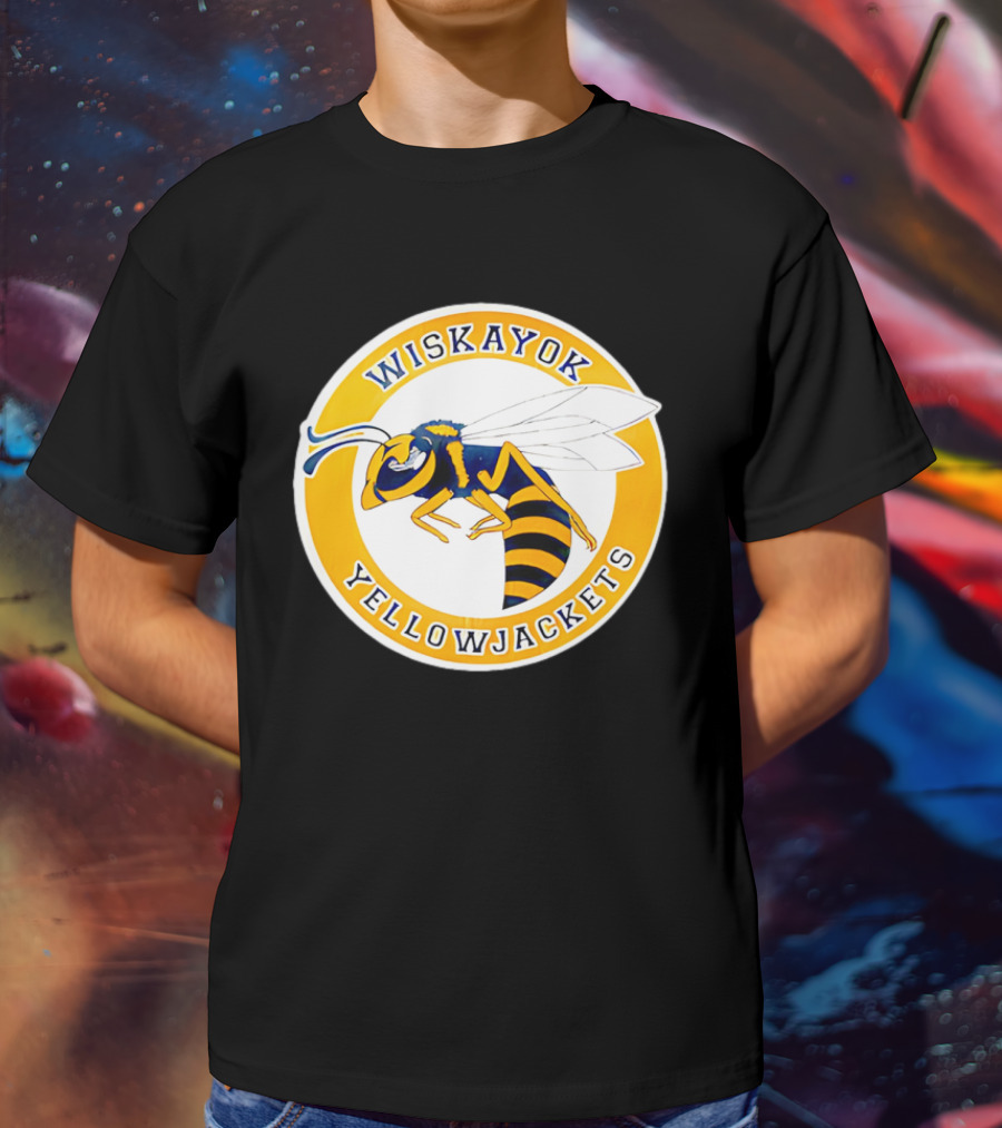 Wiskayok Yellowjackets Buzzing Insect Emblem T-Shirt