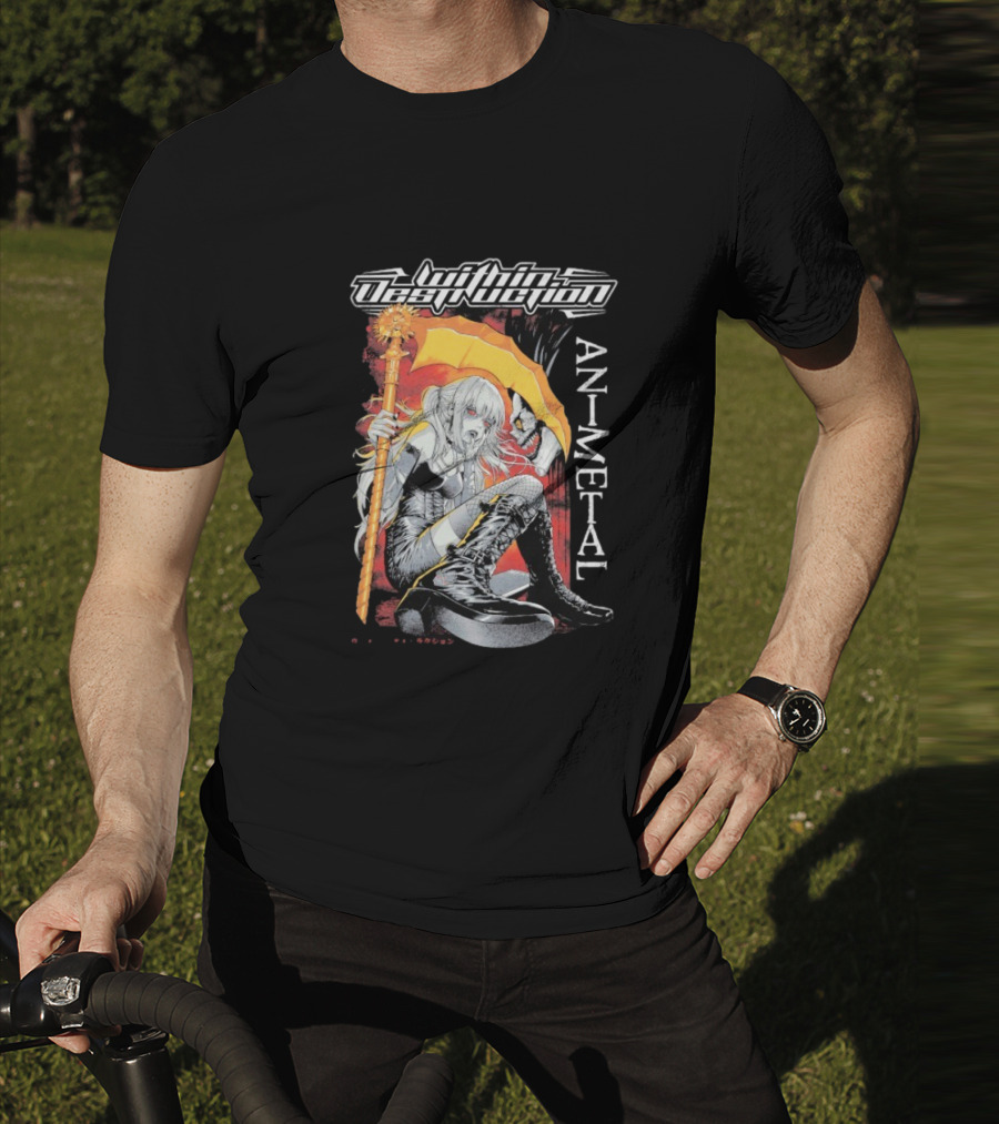 Within Destruction Misa Animetal Ryuk Death Note Anime Crossover T-Shirt