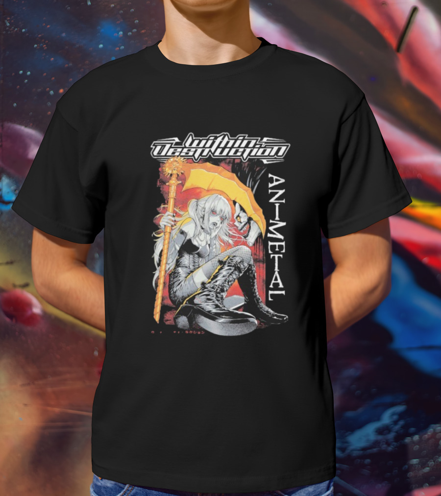 Within Destruction Misa Animetal Ryuk Death Note Anime Crossover T-Shirt