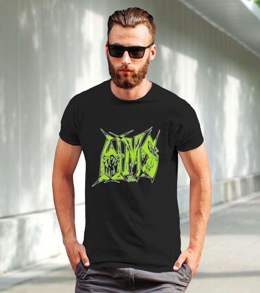 H.M.S Wolfsbane Atomic Themed Text With Monster Elements T-Shirt
