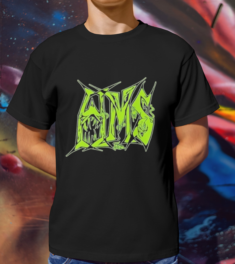 H.M.S Wolfsbane Atomic Themed Text With Monster Elements T-Shirt