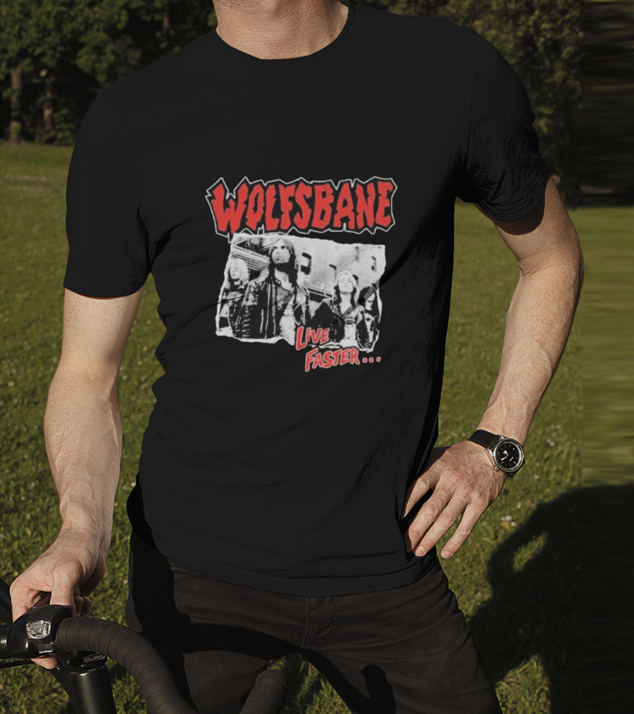Wolfsbane Live Faster I Was There Photo Collage T-Shirt