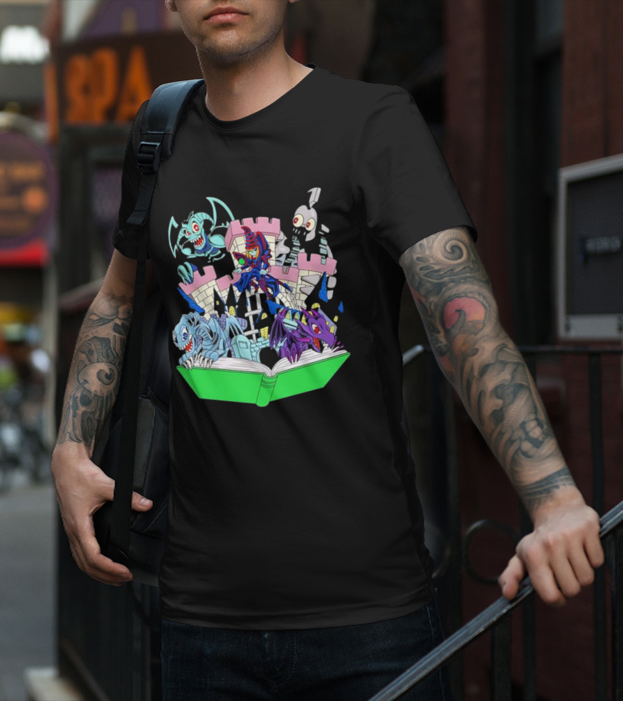 World Of Toons Castle And Creatures From Book T-Shirt