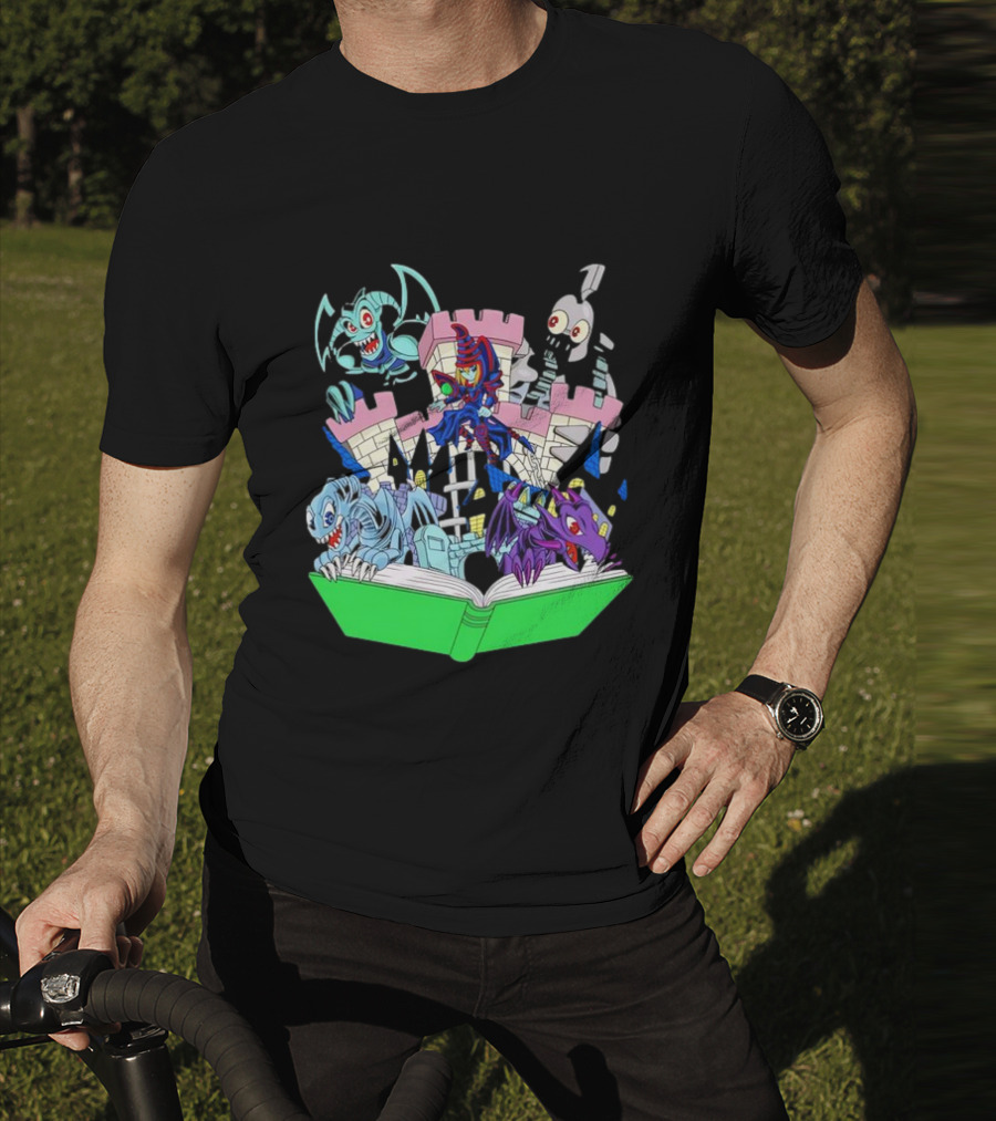 World Of Toons Castle And Creatures From Book T-Shirt