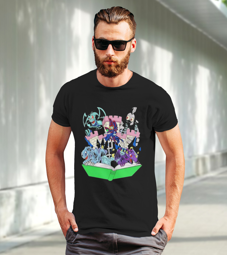 World Of Toons Castle And Creatures From Book T-Shirt