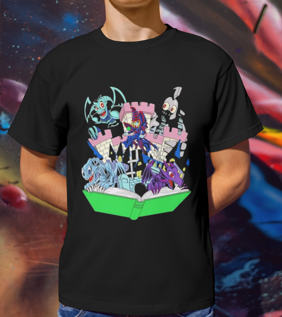 World Of Toons Castle And Creatures From Book T-Shirt