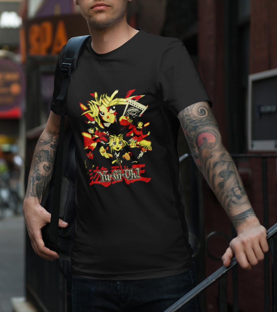 Yu-Gi-Oh! Retro Characters Collage Vibrant Art Style T-Shirt