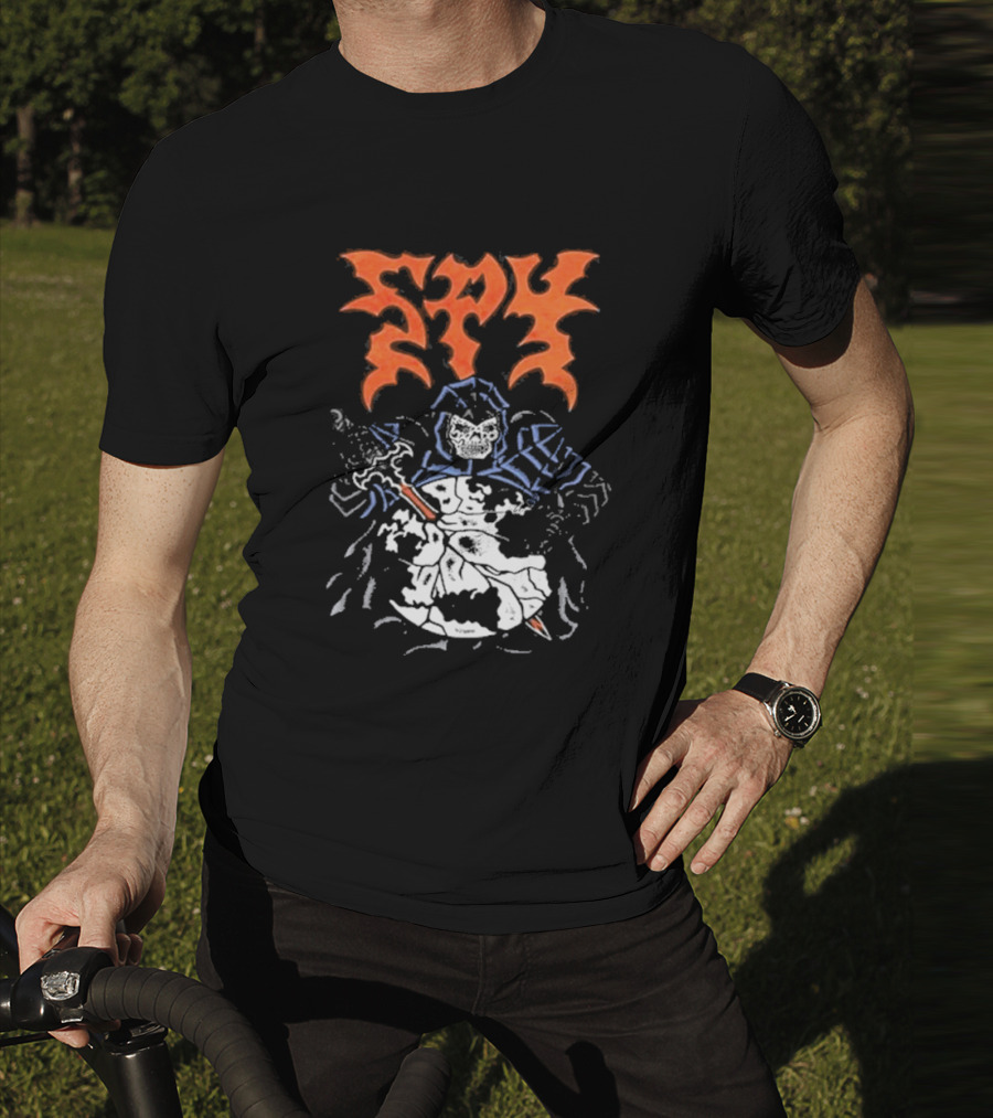 Spy DRKMTTR Apr 3 2025 Nashville TN Knife-Wielding Knight Graphic T-Shirt