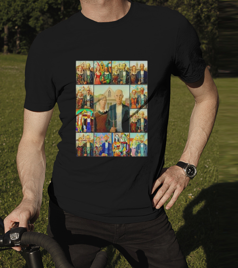 Styles Of American Gothic Painting Variations T-Shirt