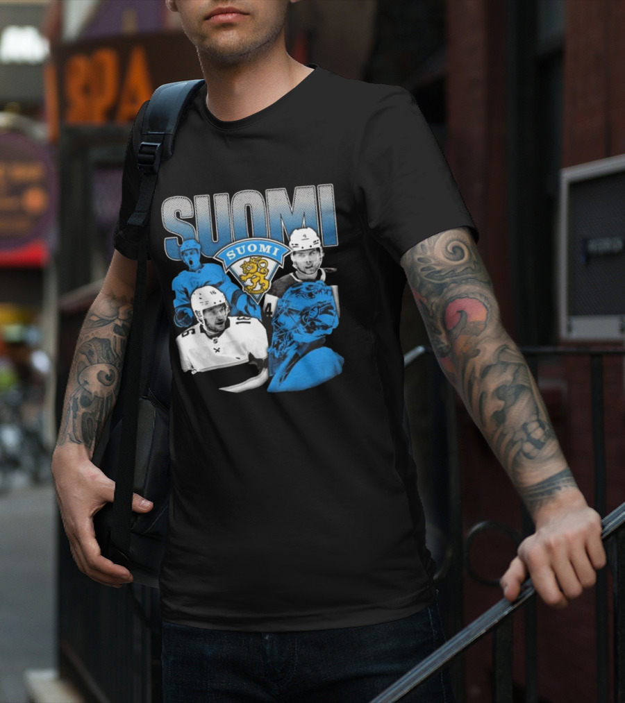 Suomi 4 Nations Team Finland Ice Hockey Players T-Shirt
