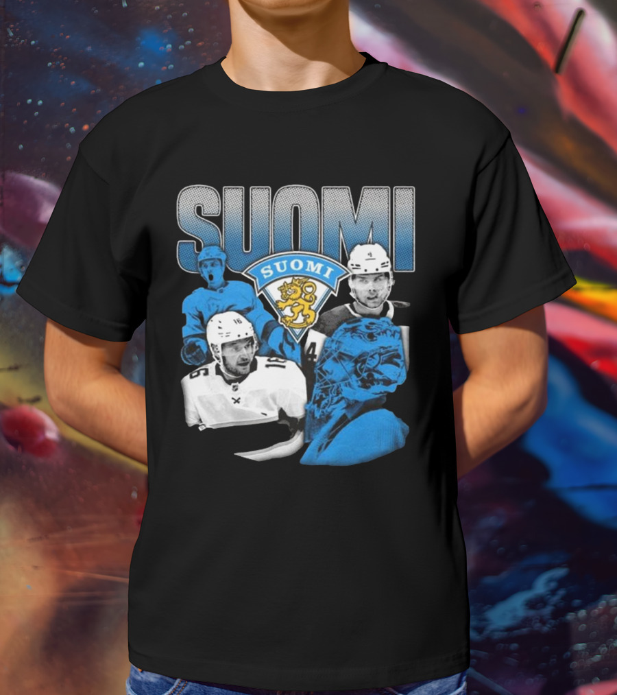 Suomi 4 Nations Team Finland Ice Hockey Players T-Shirt
