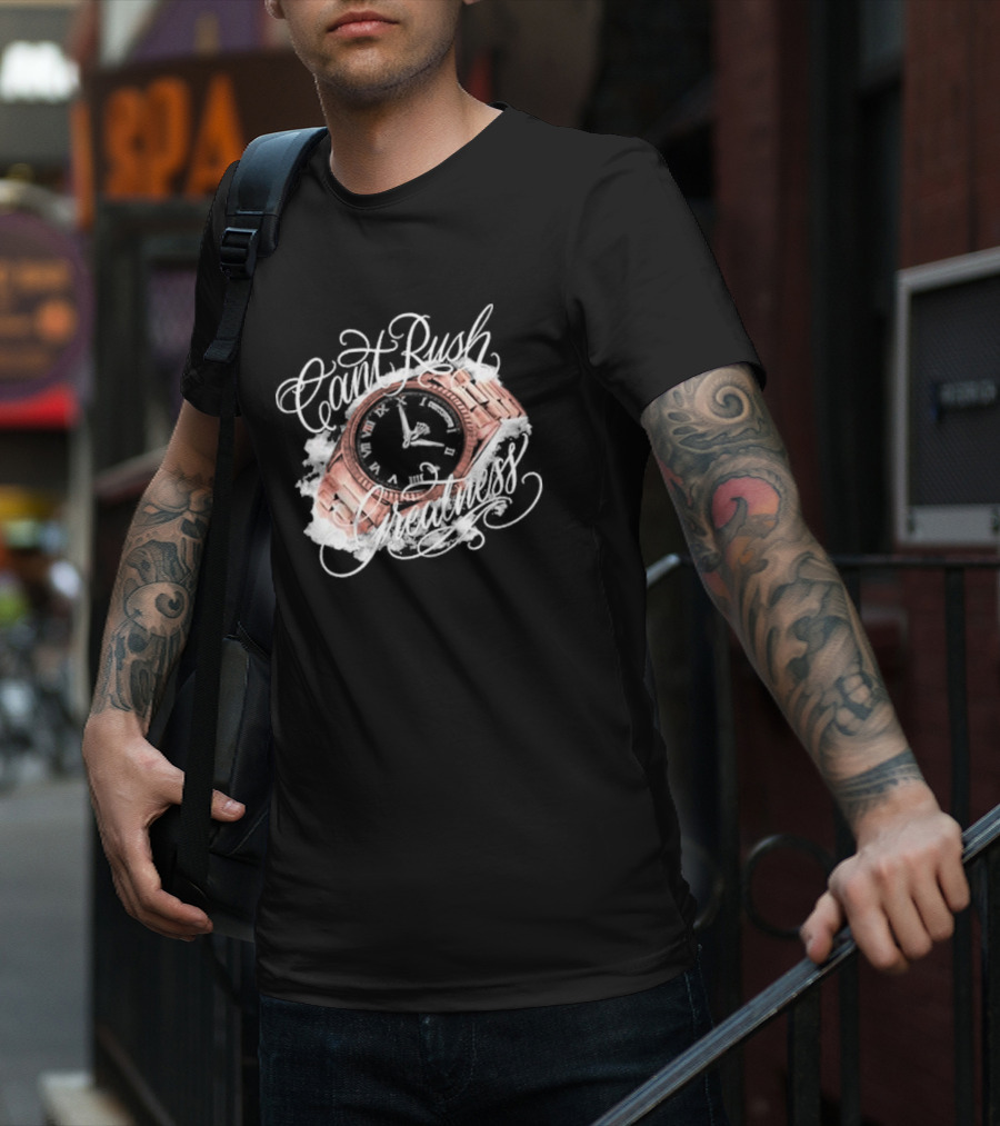 Syna X Crg Can’t Rush Greatness Rose Gold Timepiece T-Shirt