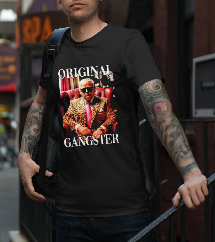 Tammie McDonald Original Gangster Leopard Suit And Sunglasses T-Shirt