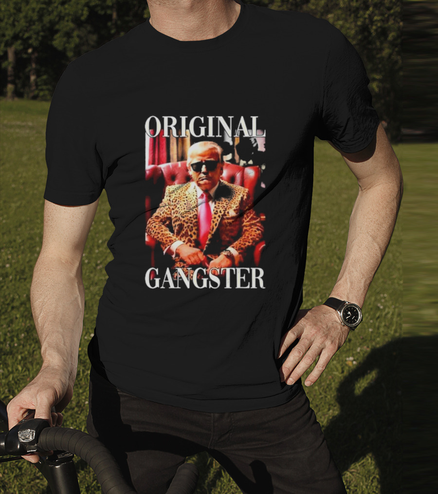 Tammie McDonald Original Gangster Leopard Suit And Sunglasses T-Shirt