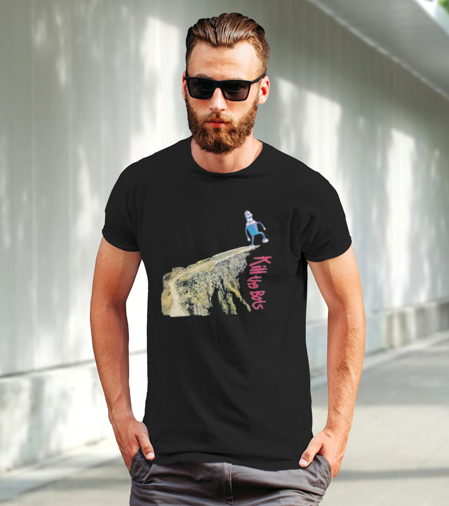 Tari Is For Humans Kill The Bots Robot On Cliff Edge T-Shirt