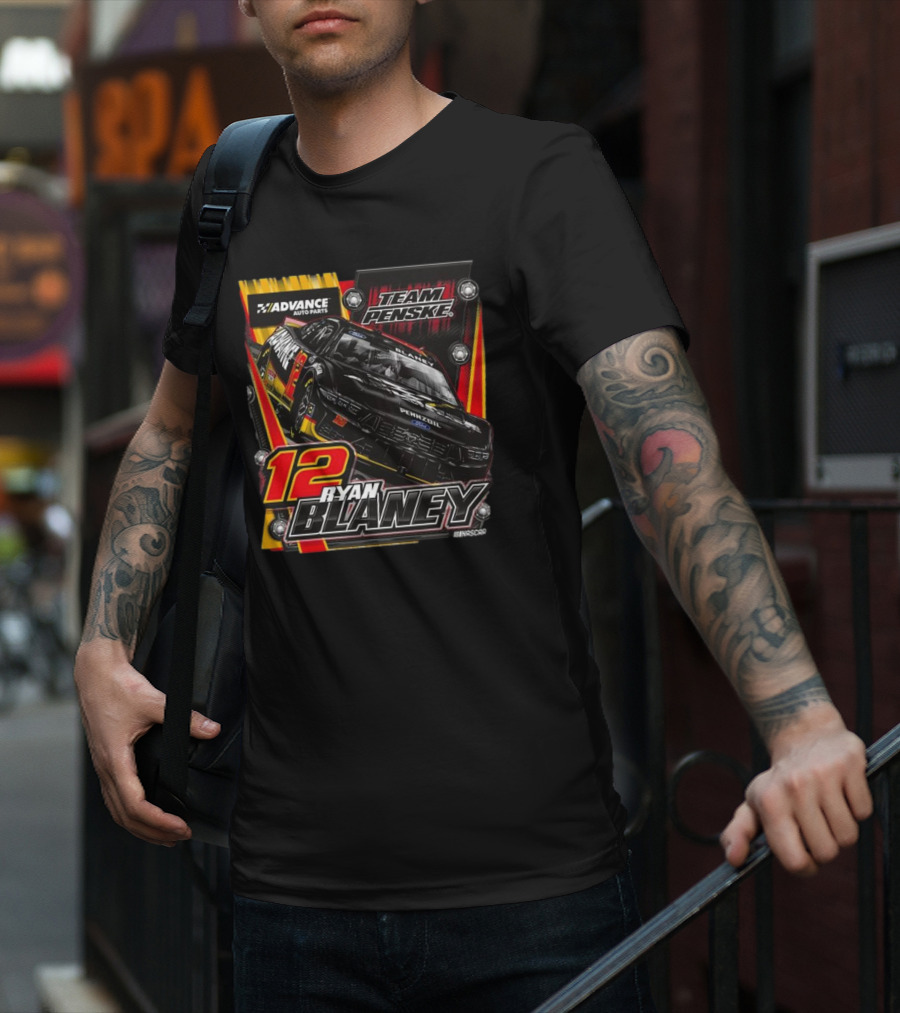 Advance Auto Parts Team Penske Ryan Blaney 12 NASCAR T-Shirt