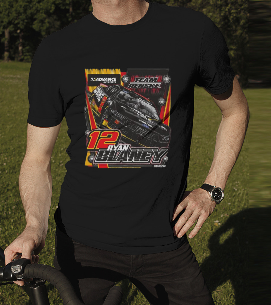 Advance Auto Parts Team Penske Ryan Blaney 12 NASCAR T-Shirt