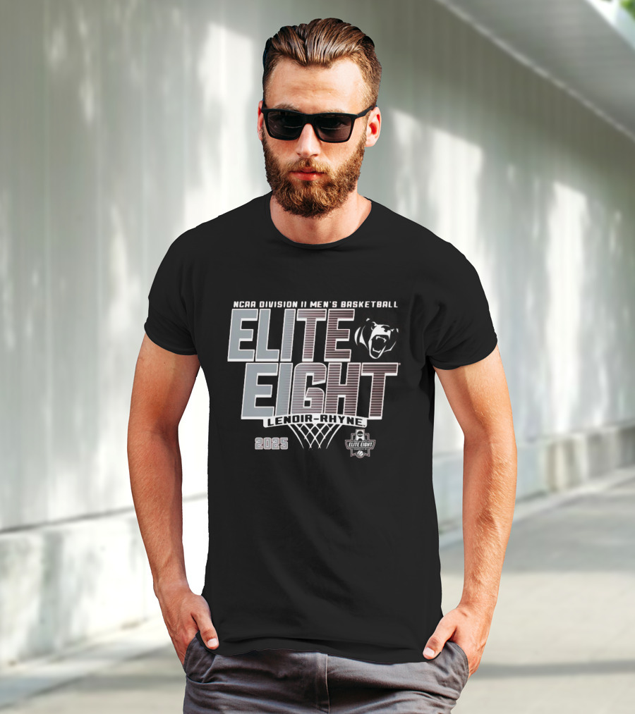 NCAA Division II Men's Basketball Elite Eight Lenoir-Rhyne 2025 T-Shirt