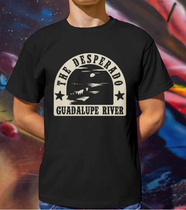 The Desperado Guadalupe River Sunset Stars T-Shirt