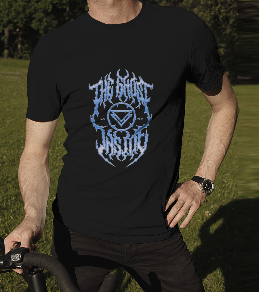 The Ghost Inside Death Metal Band Logo In Blue With Symbol T-Shirt