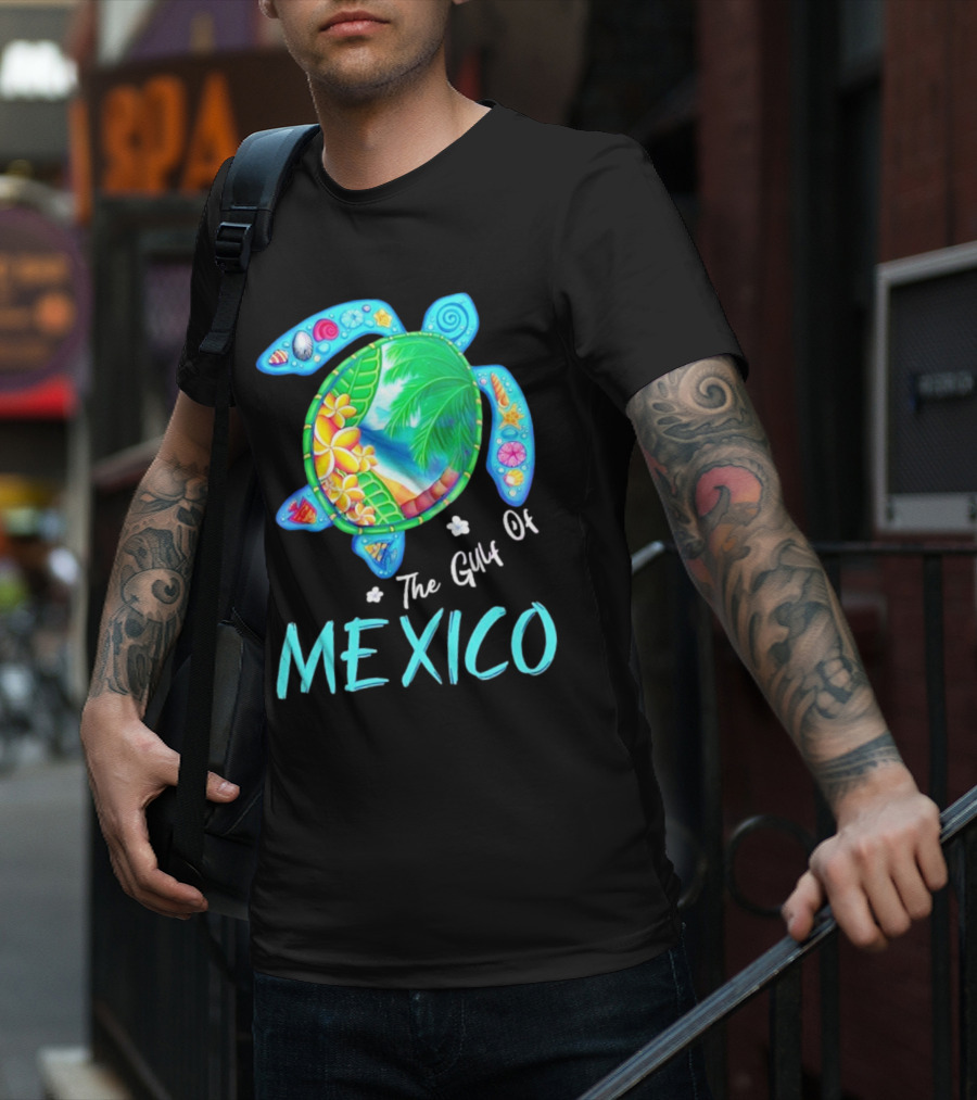The Gulf Of Mexico Turtle Summer Beach Souvenir T-Shirt
