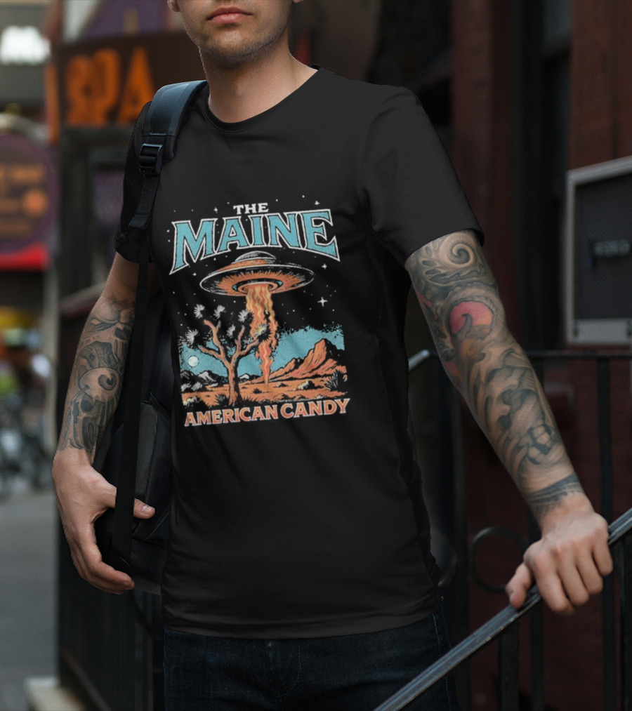 The Maine American Candy UFO Desert Scene T-Shirt