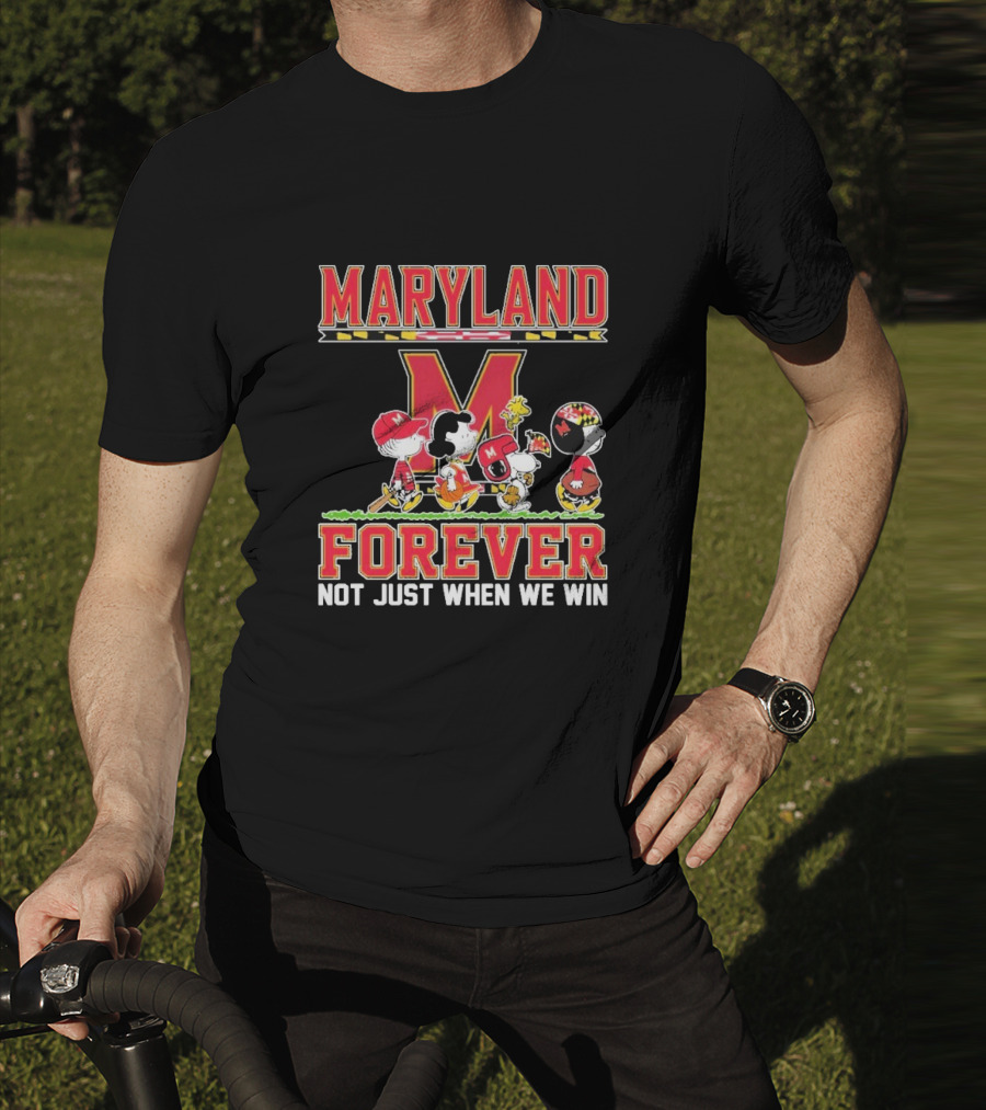 Peanuts Maryland Terrapins Collaboration Forever Not Just When We Win T-Shirt