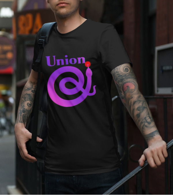 Union Snake Spiral With Red Tongue T-Shirt