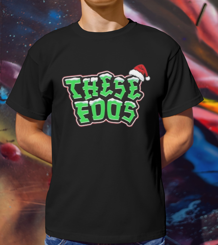 These Foos Santa Hat Christmas Spirit T-Shirt