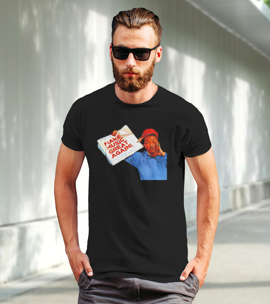 Timbo Land Make Music Great Again Newspaper Character T-Shirt